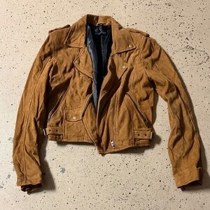 Women's Tan Suede Jacket
